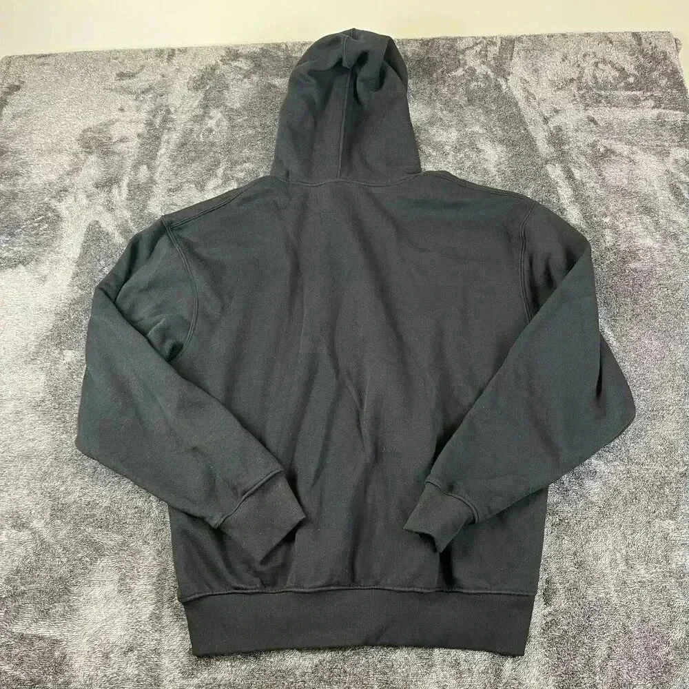 Five Hills Hoodie Quackity Planet Black Men's L Pullover Sweatshirt Pockets